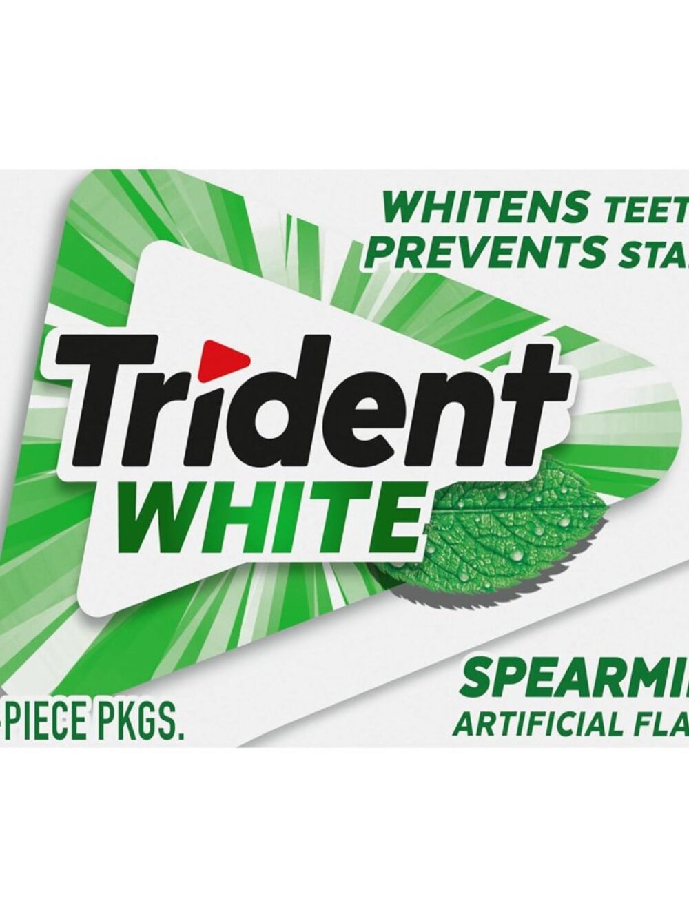 White Spearmint Sugar-Free Chewing Gum, 9 Pack of 16 Pieces 144 Total Pieces - Picture 16 of 16